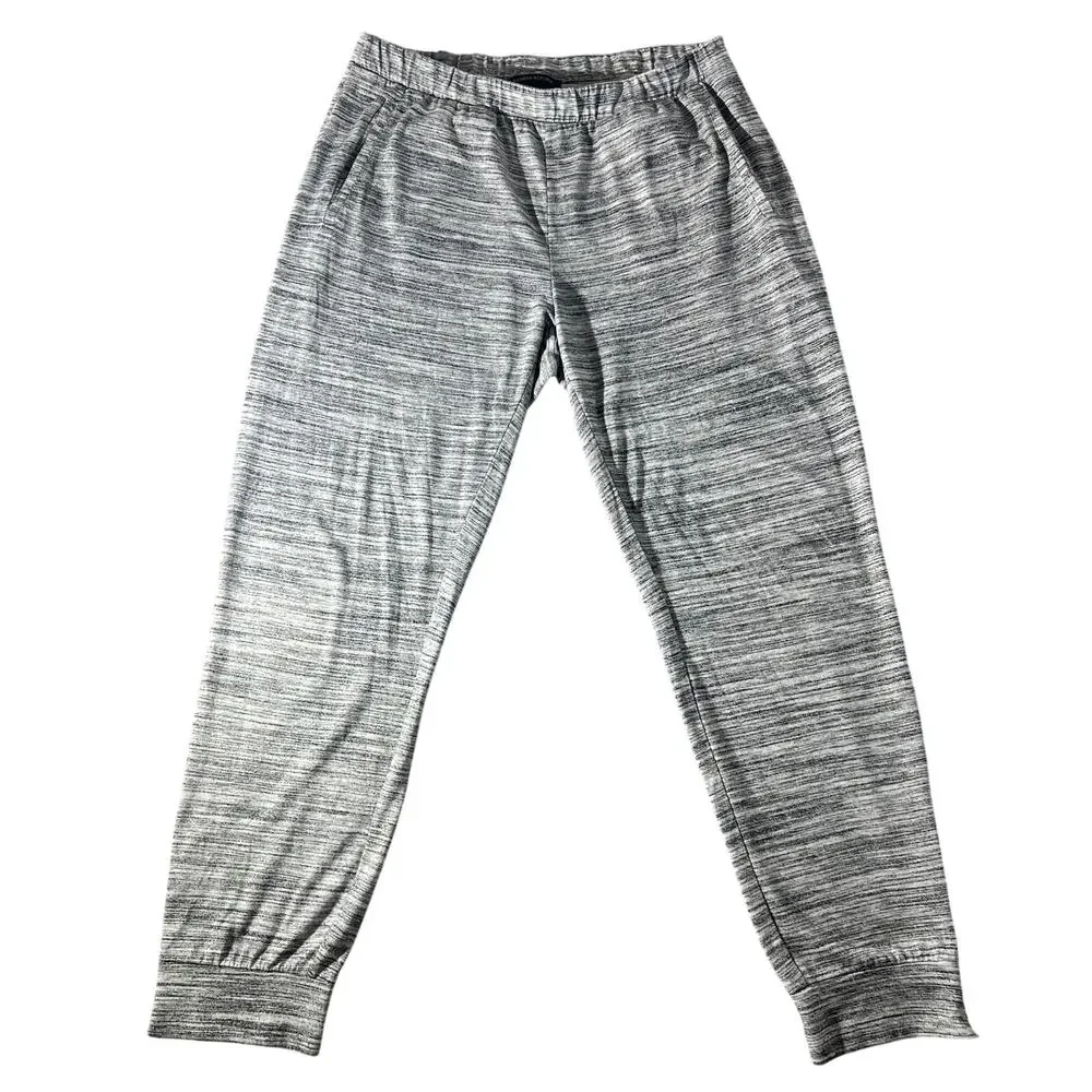 Banana Republic Women’s Gray Marled Ankle Zip Joggers Size M